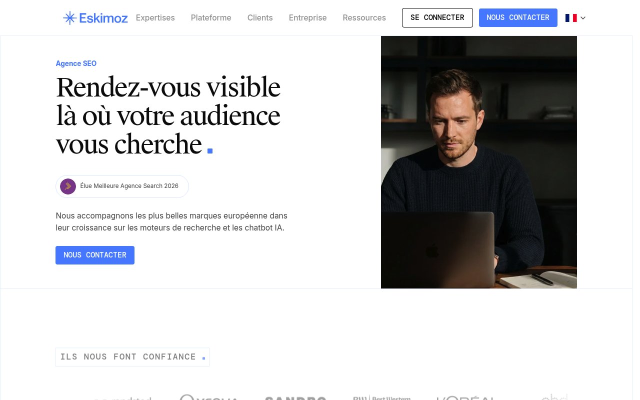 Apercu du site Eskimoz