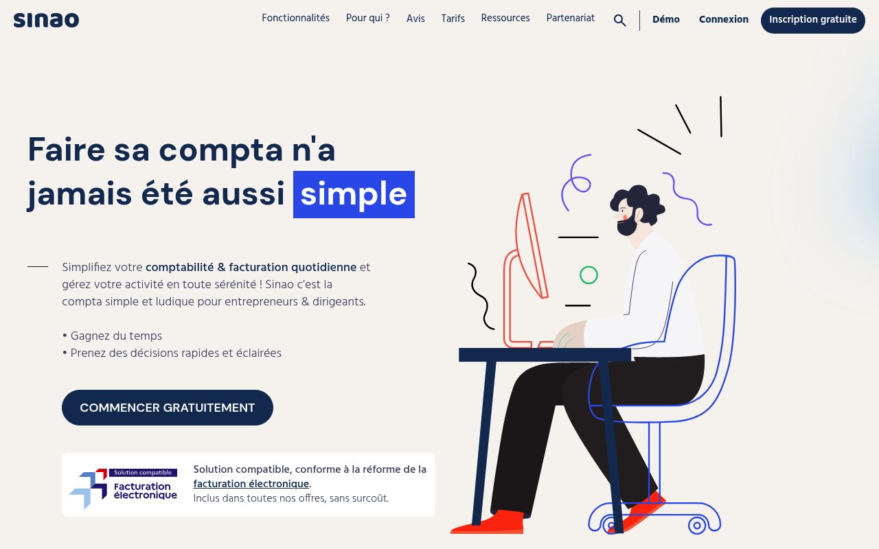 Apercu du site Sinao