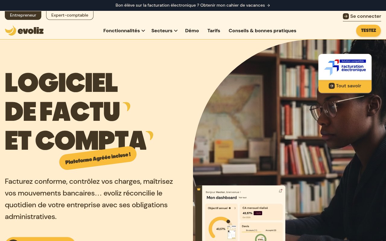 Apercu du site Evoliz