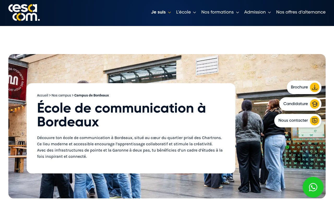 Apercu du site Cesacom