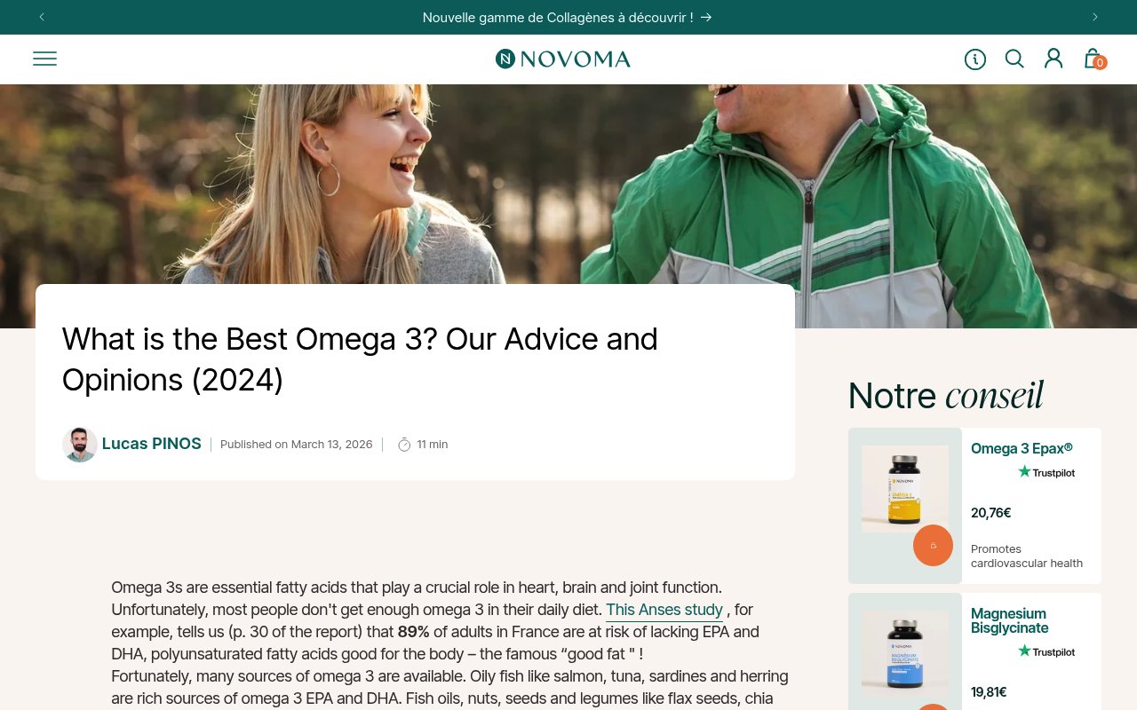 Apercu du site Novoma