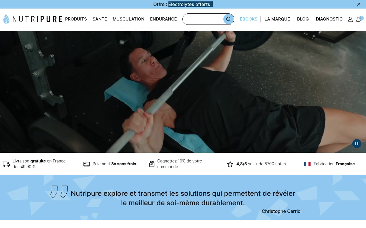 Apercu du site Nutripure