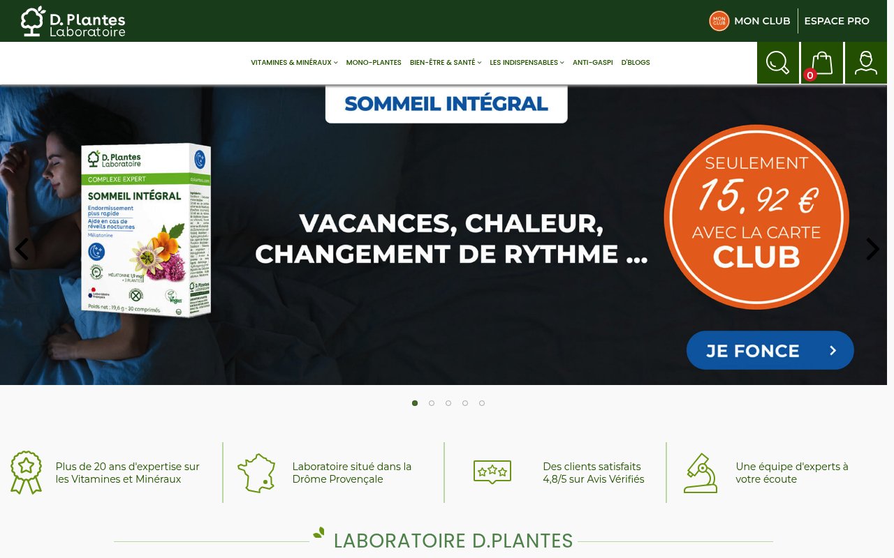 Apercu du site D.Plantes