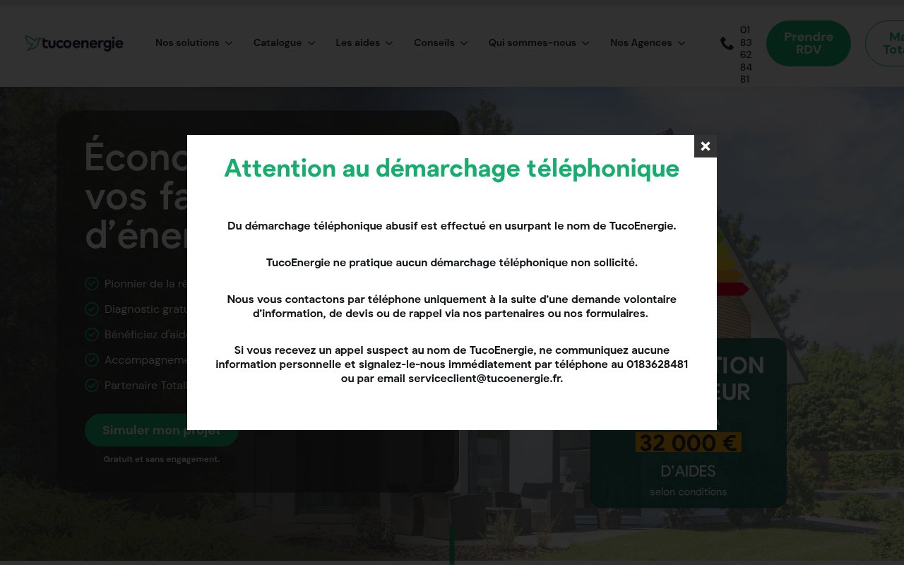 Apercu du site Tuco Énergies