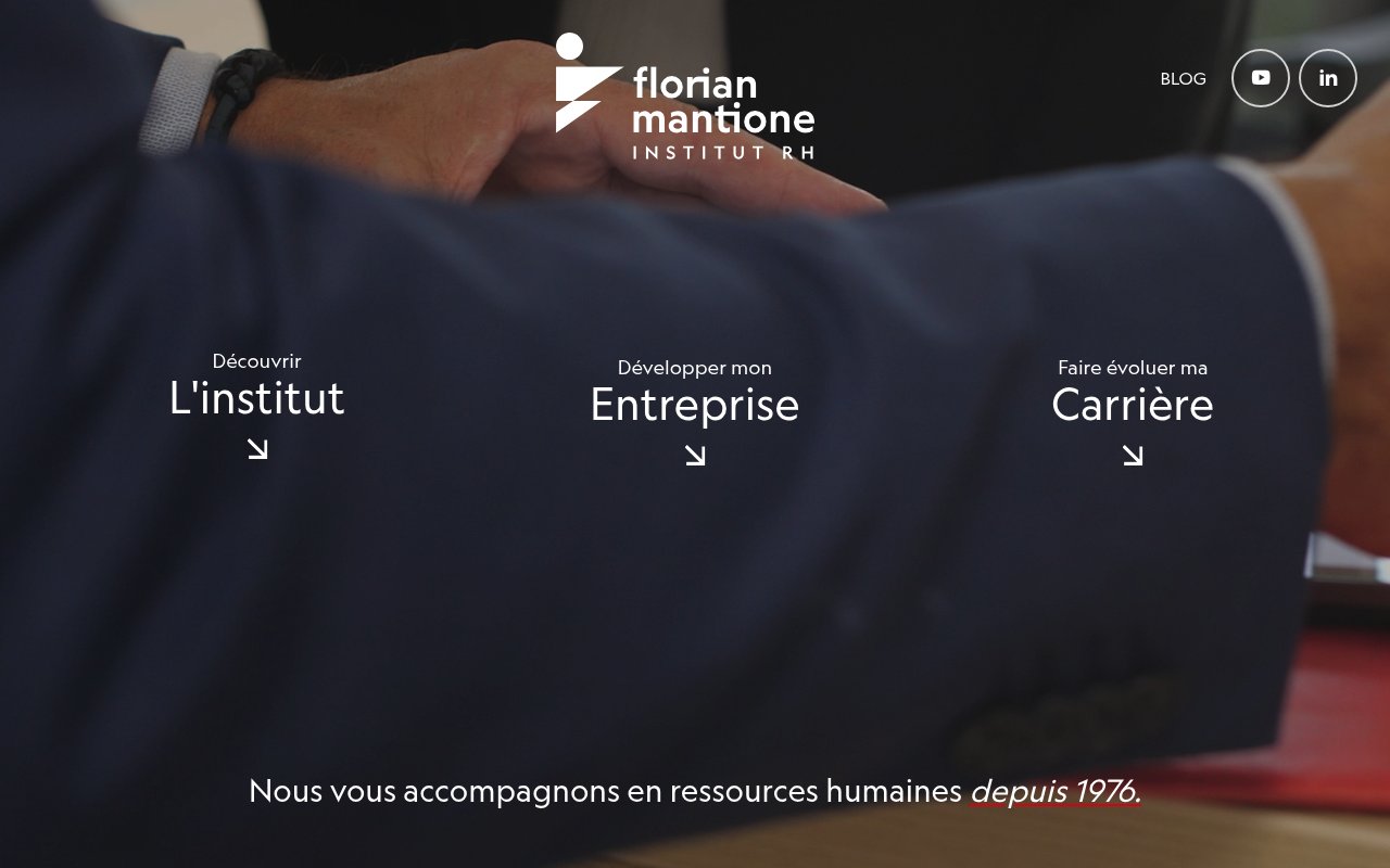 Apercu du site Florian Mantione Institut RH