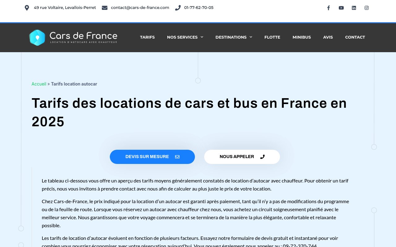 Apercu du site Cars de France