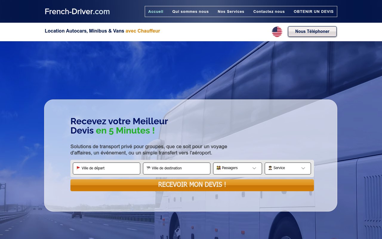 Apercu du site French Driver