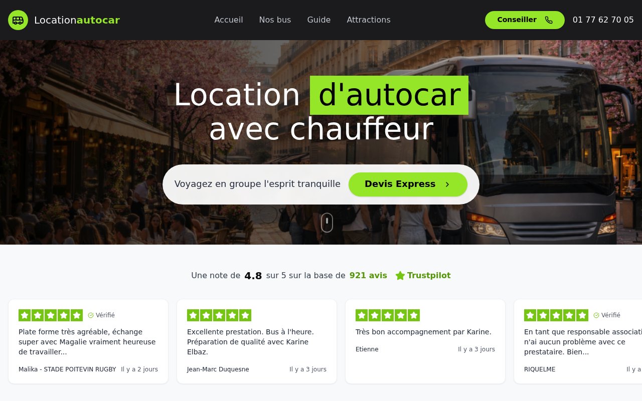Apercu du site Location-autocar.fr