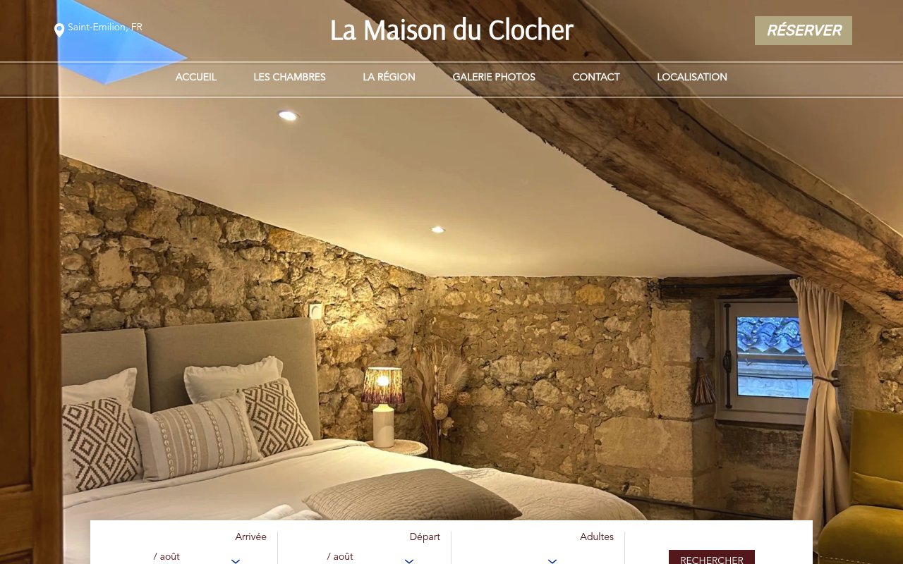 Apercu du site La Maison du Clocher