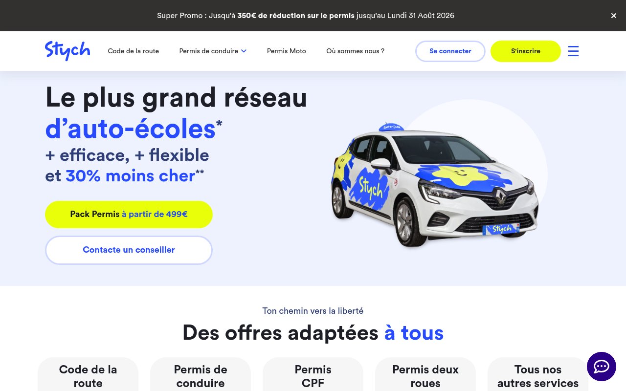 Apercu du site Stych