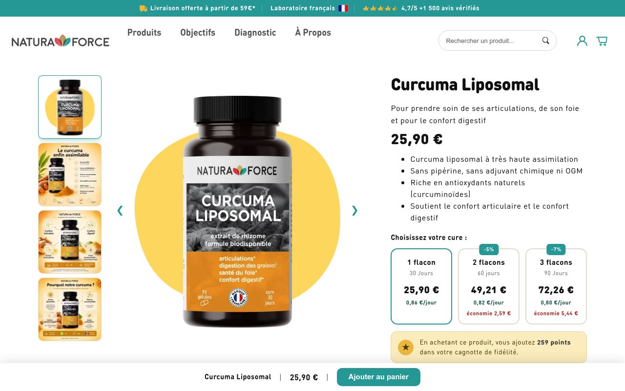 Apercu du site Naturaforce