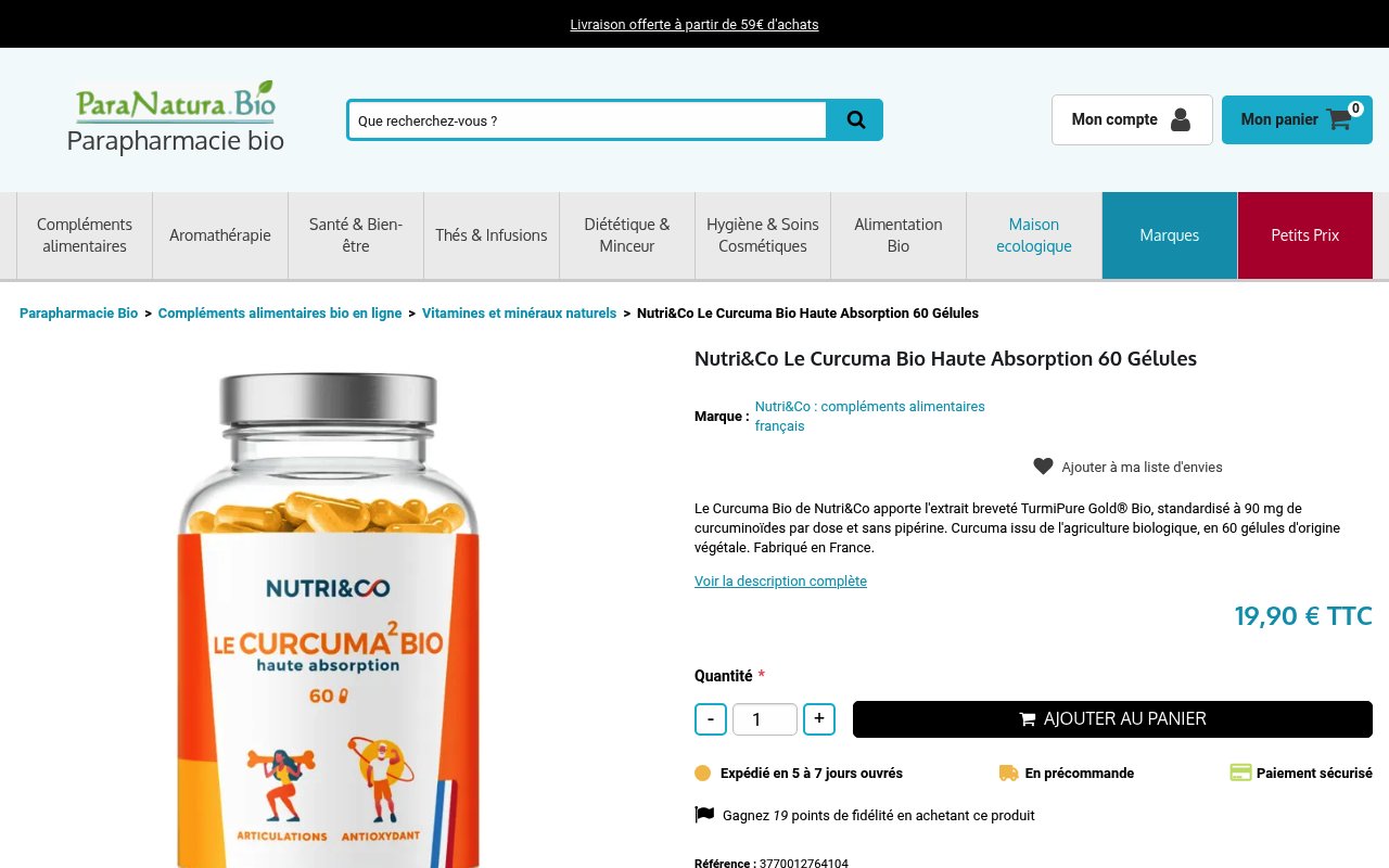 Apercu du site ParaNatura