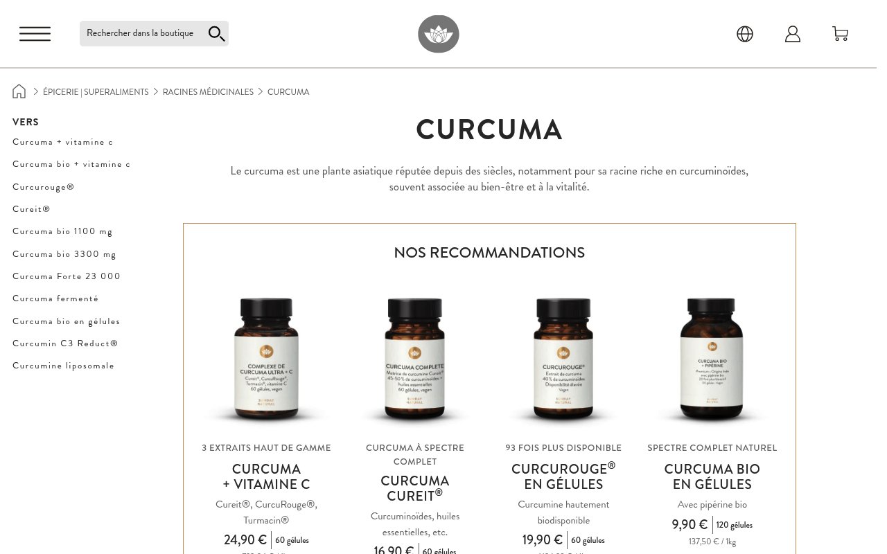 Apercu du site Sunday Natural
