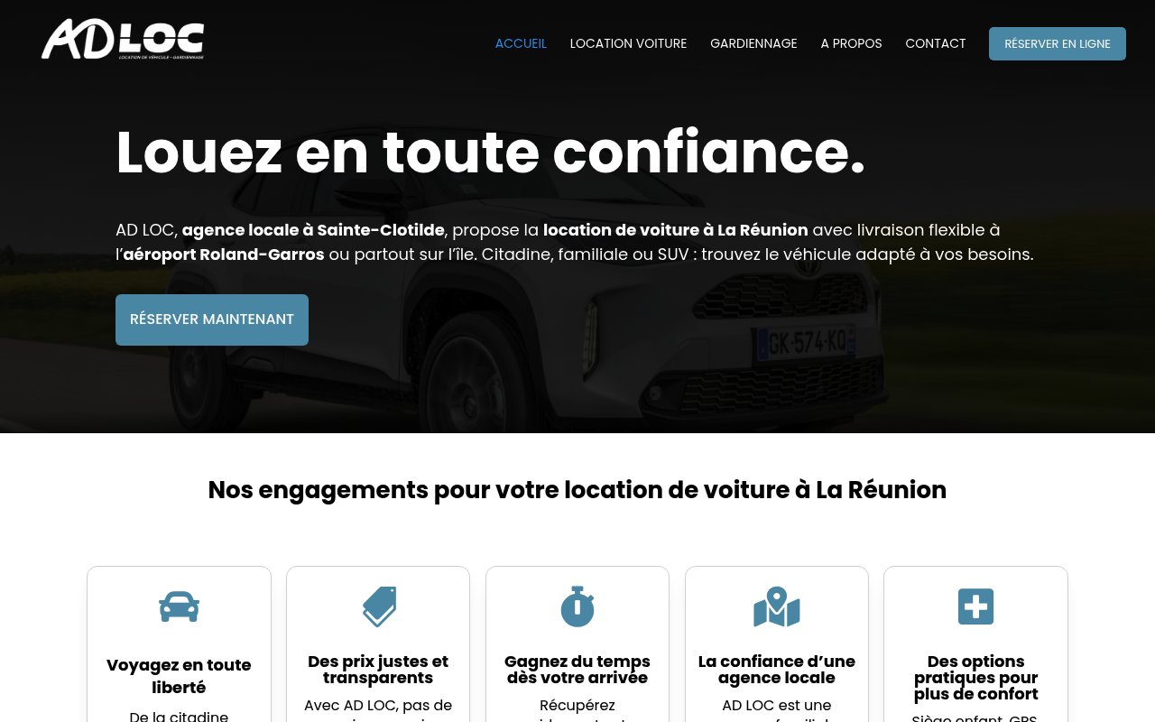 Apercu du site AD LOC