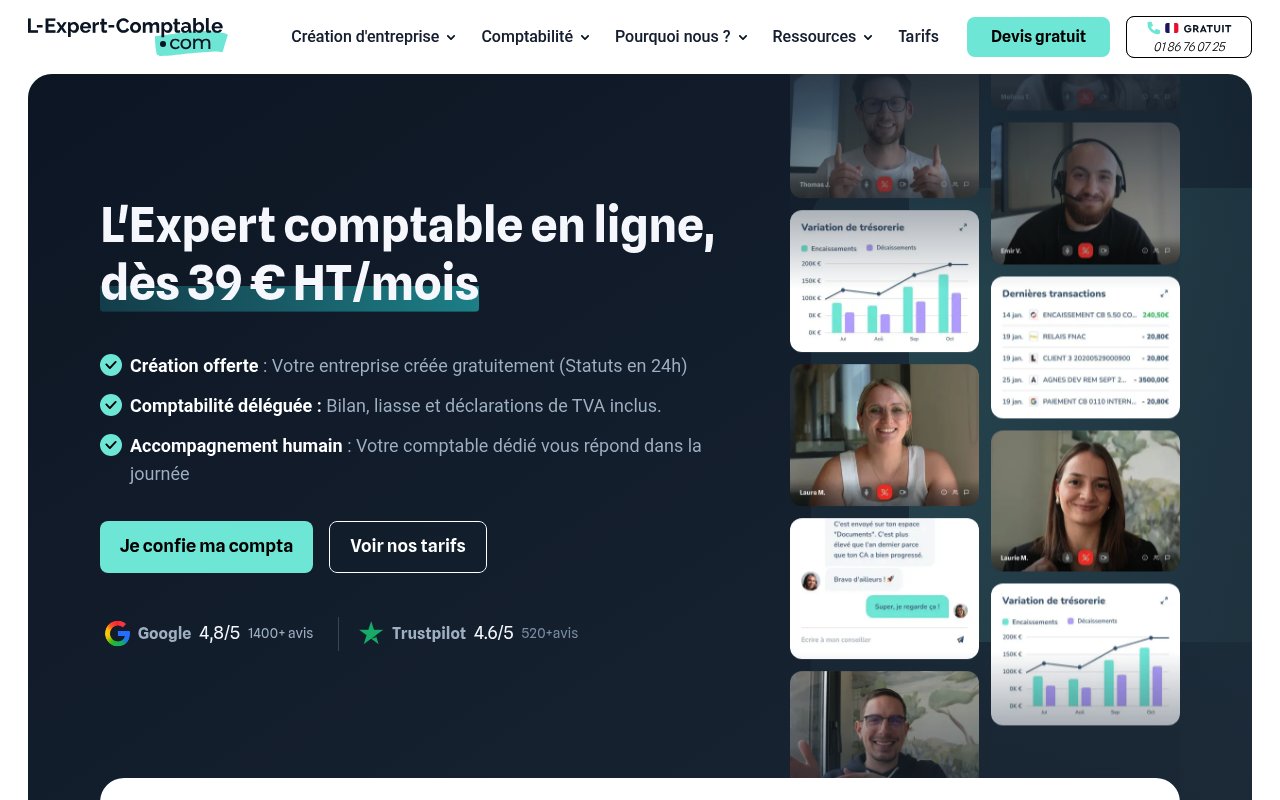 Apercu du site L-Expert-Comptable.com