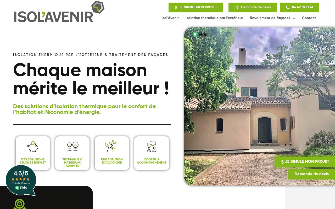 Apercu du site Isol’Avenir