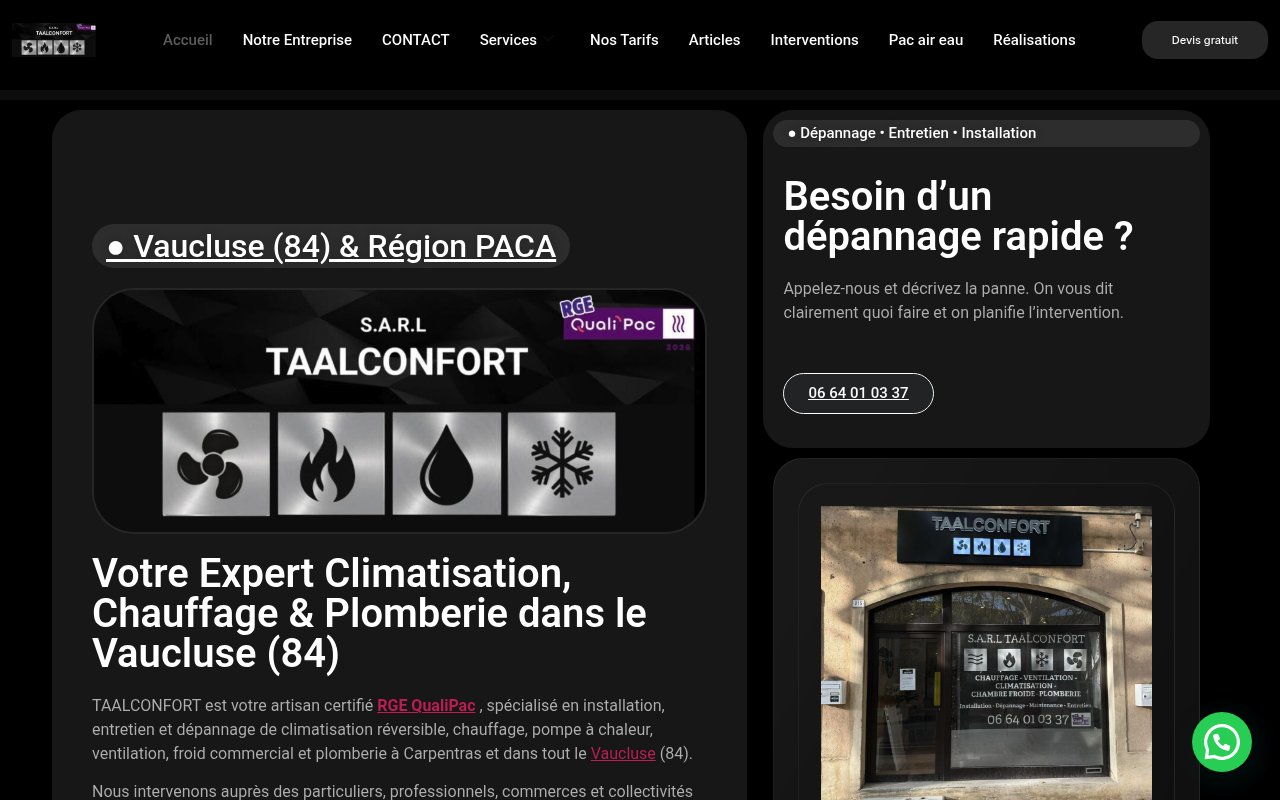 Apercu du site Taalconfort