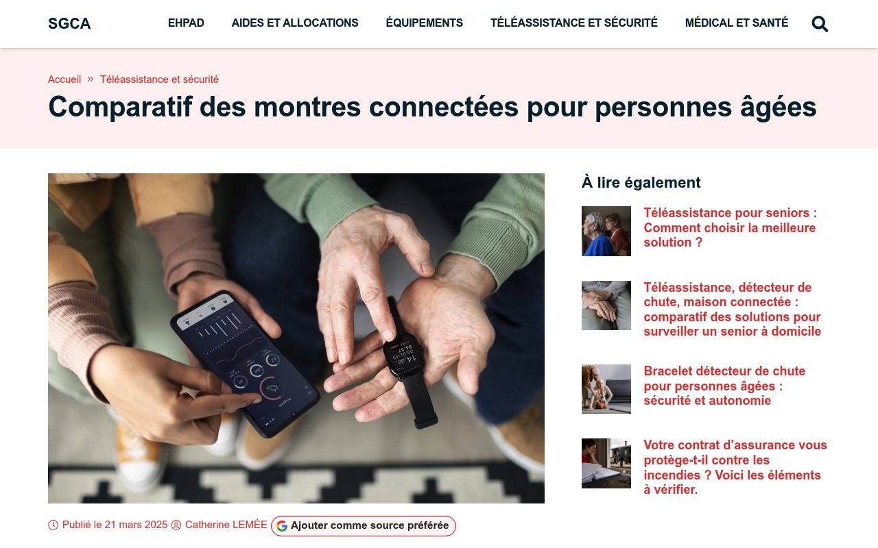 Apercu du site SGCA