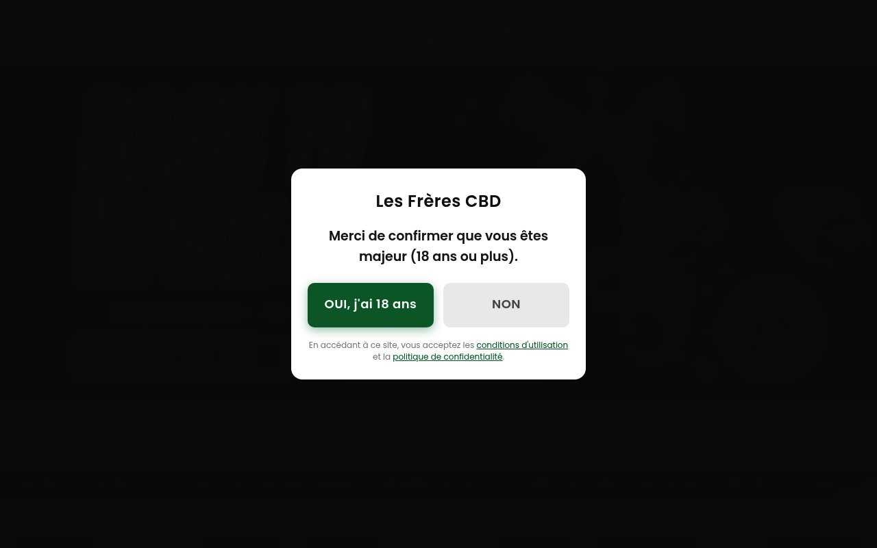 Apercu du site Les Frères CBD