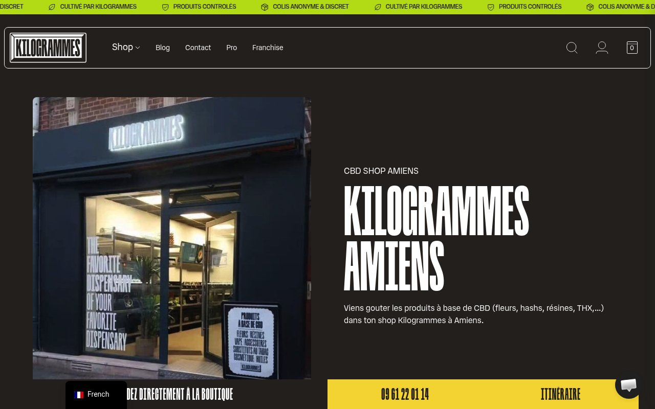 Apercu du site Kilogrammes