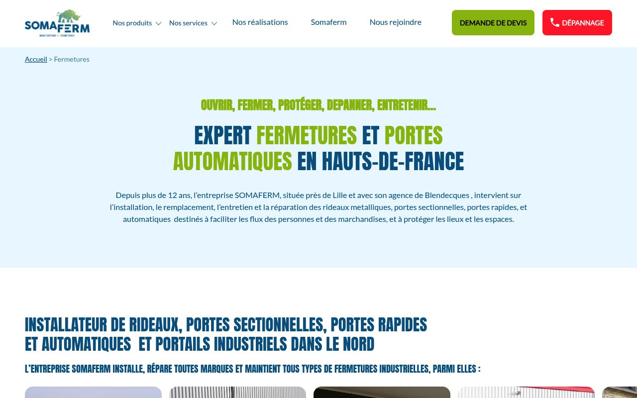 Apercu du site SOMAFERM