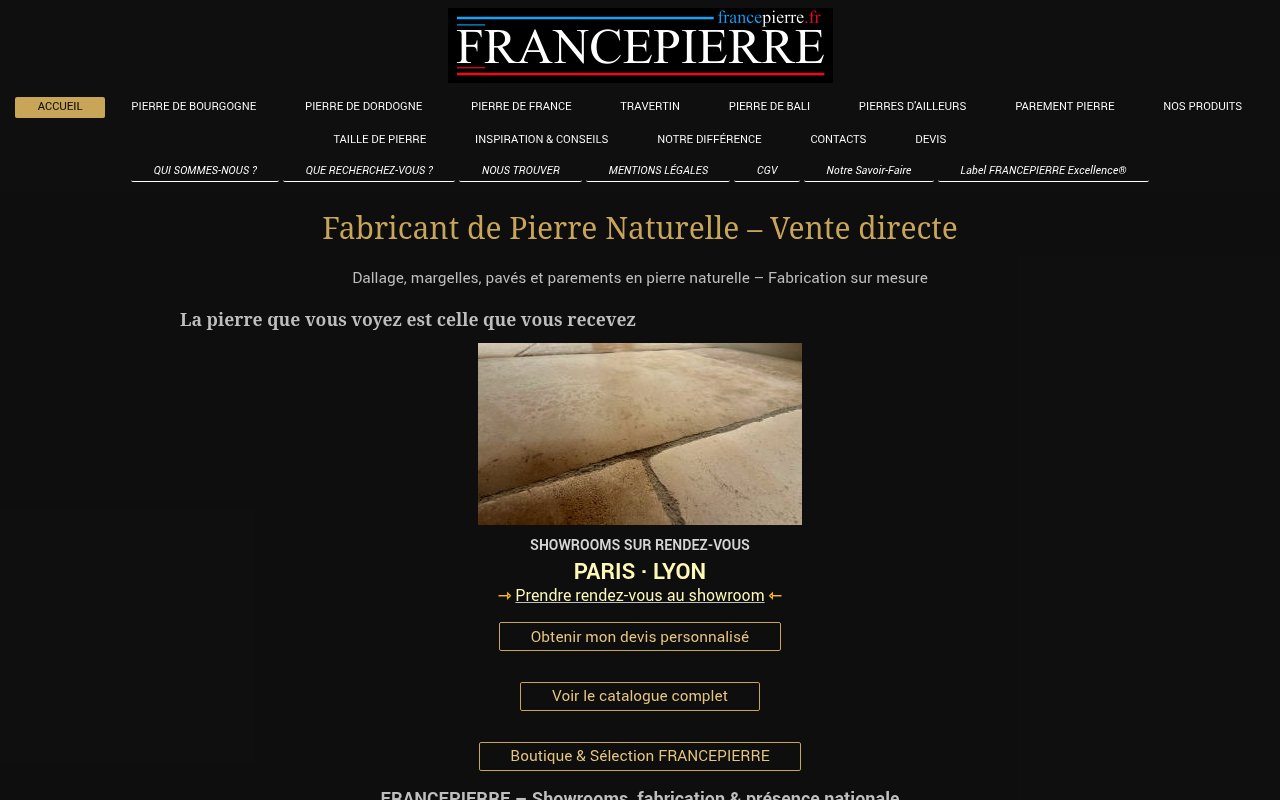 Apercu du site France Pierre