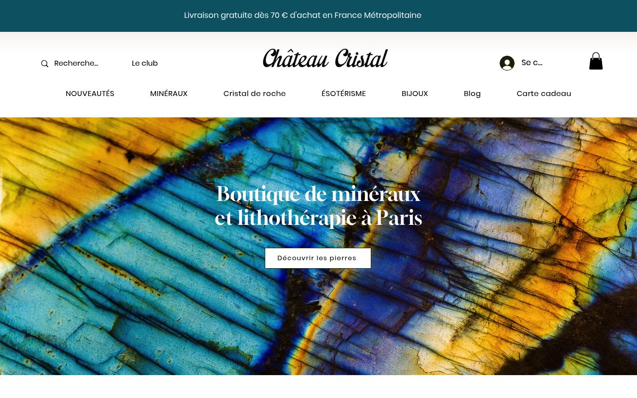 Apercu du site Château Cristal