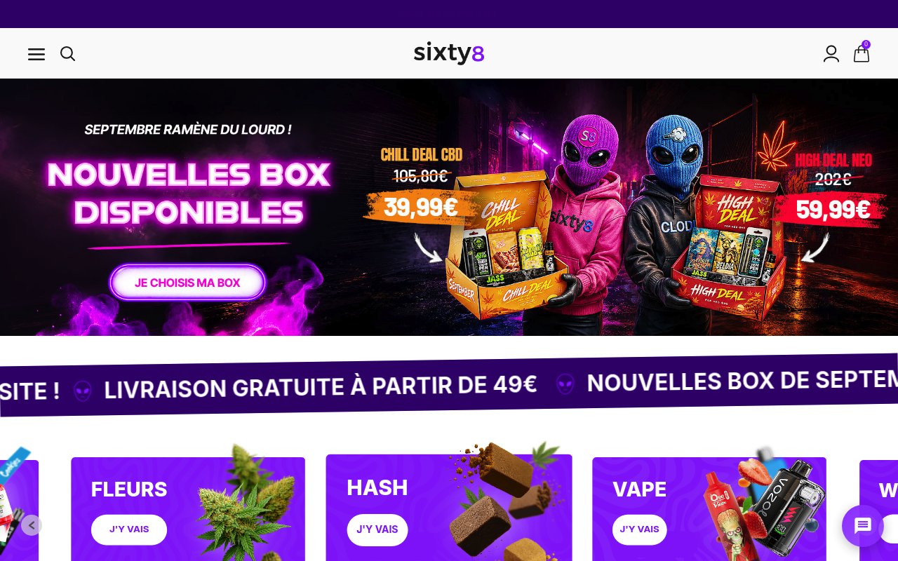 Apercu du site Sixty8 FCMRR Apercu du site Sixty8 FCMRR