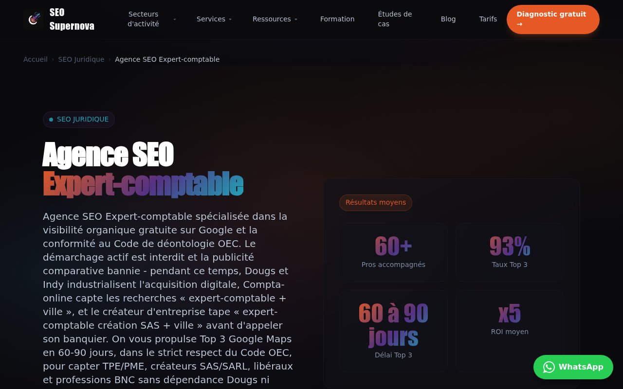 Apercu du site Seo Supernova
