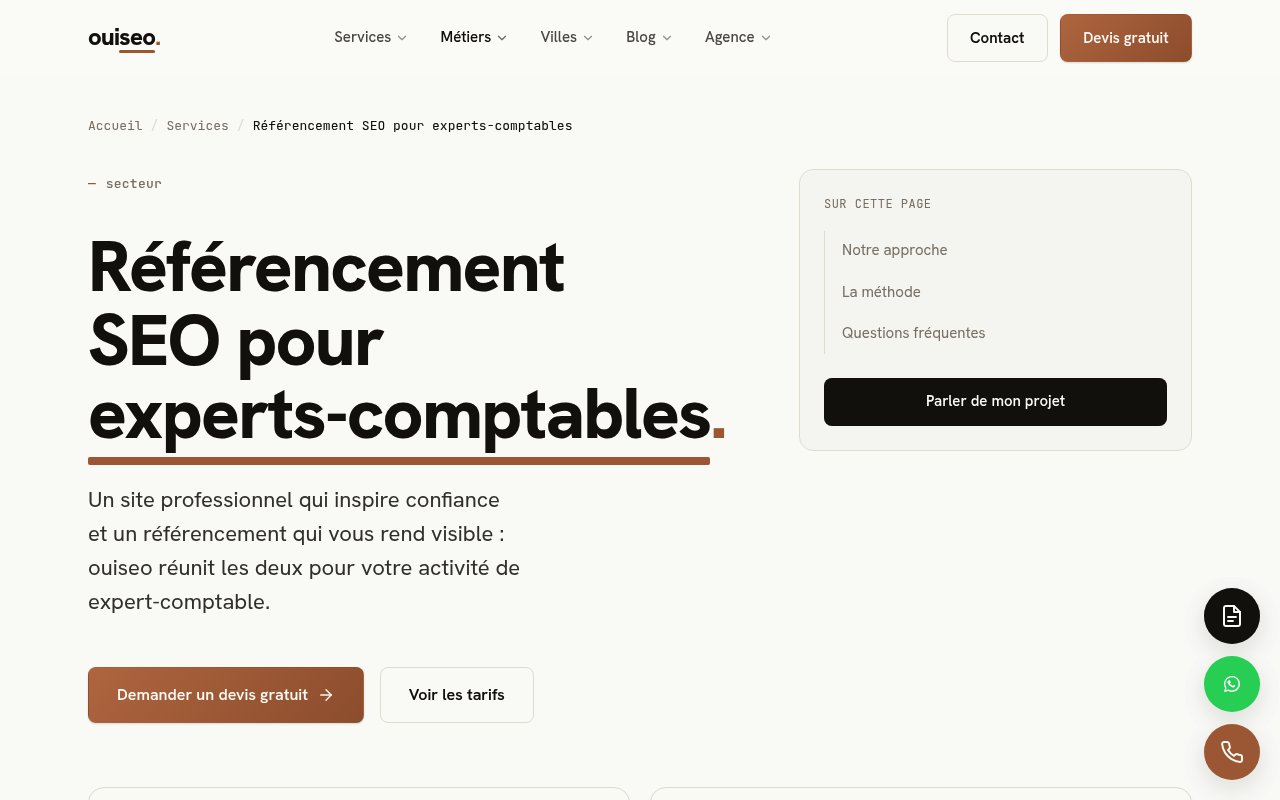 Apercu du site Ouiseo