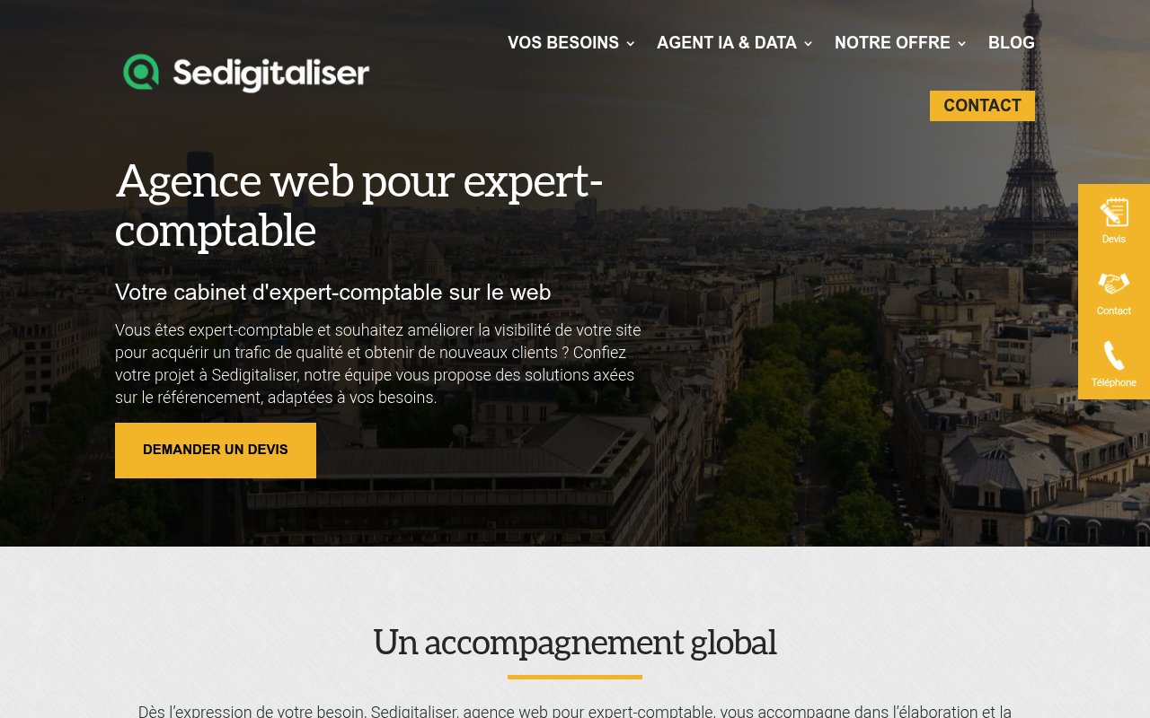 Apercu du site Sedigitaliser