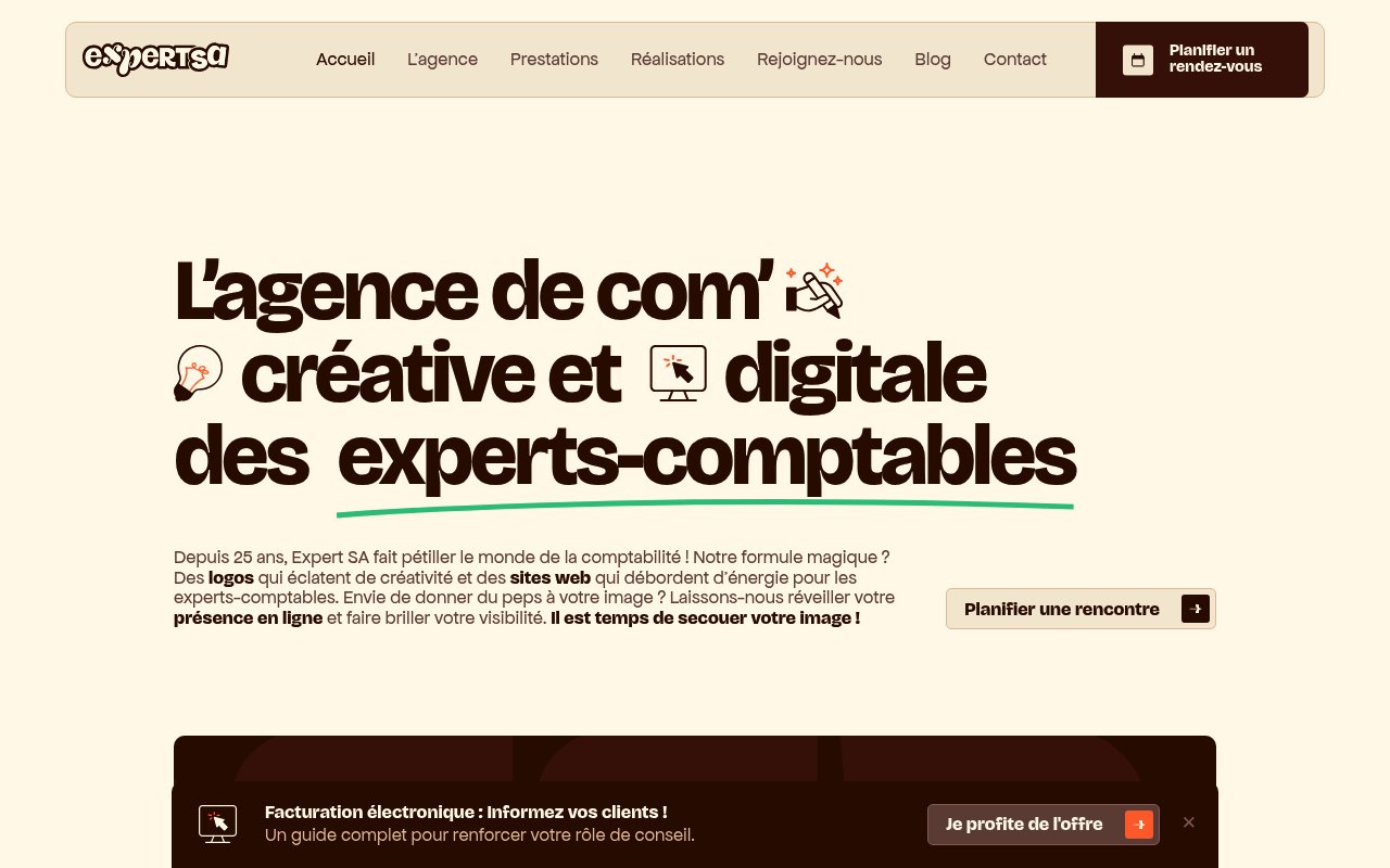 Apercu du site Expert SA
