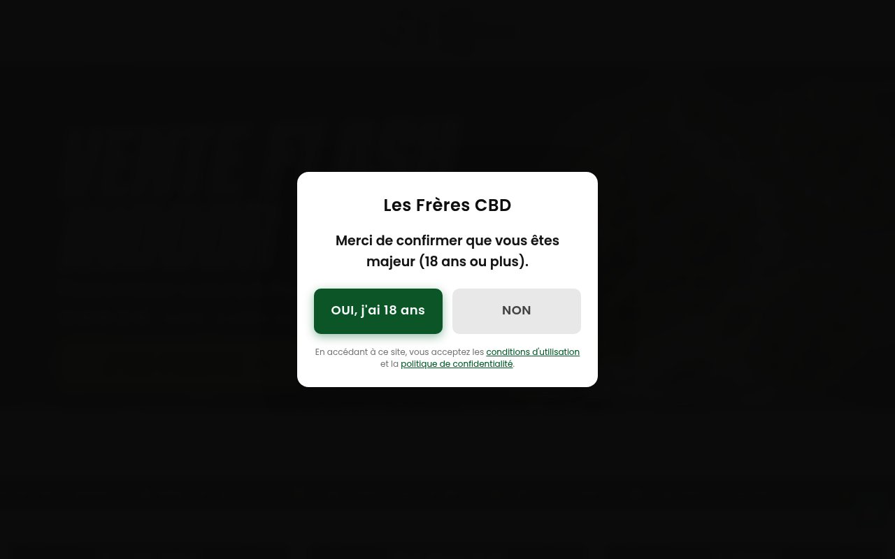 Apercu du site Les Frères CBD
