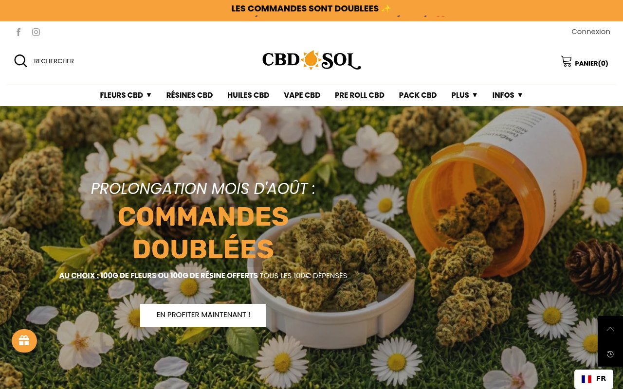 Apercu du site CBDSOL