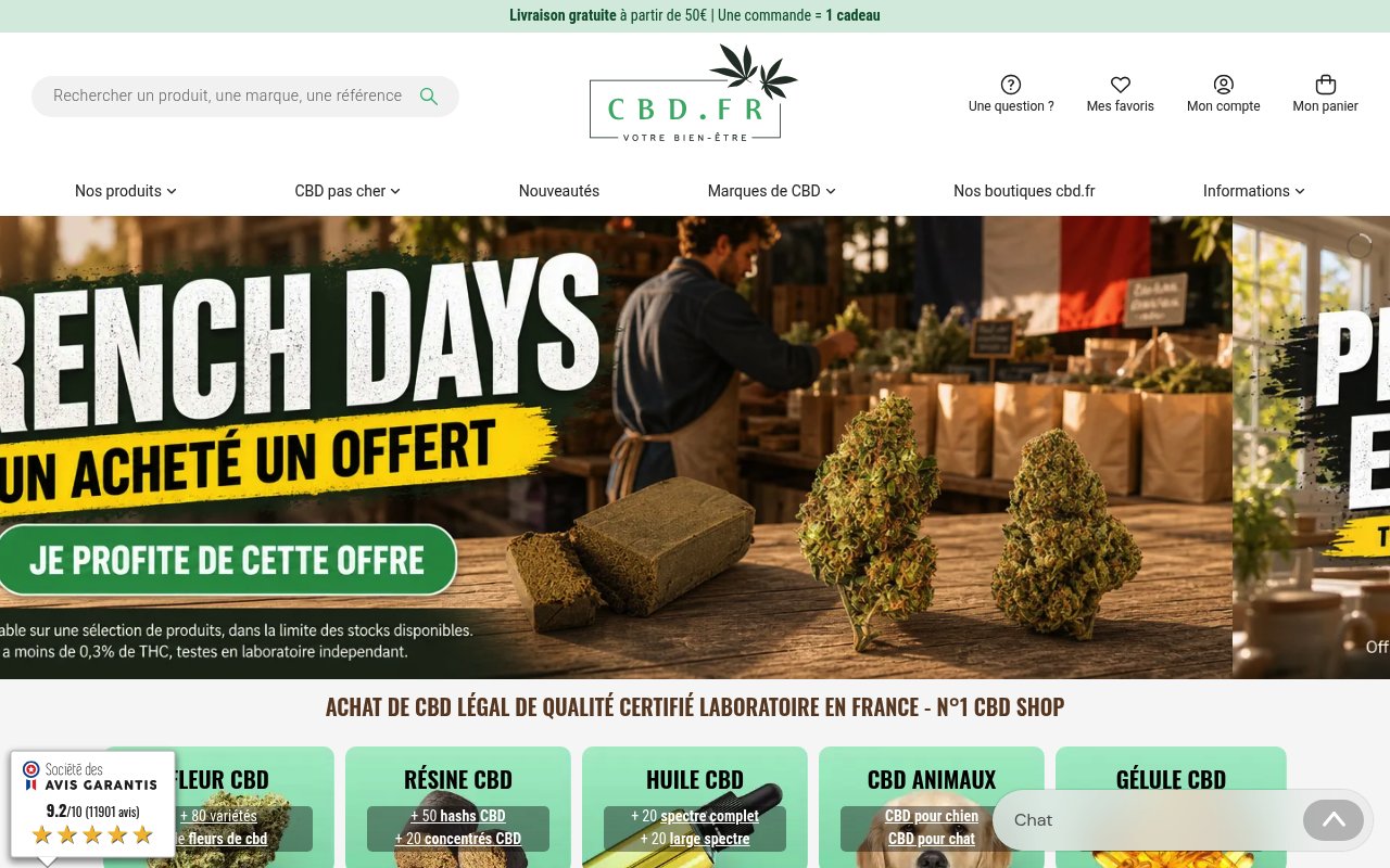 Apercu du site CBD.fr