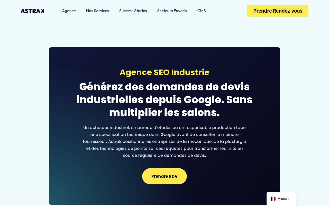 Apercu du site Astrak