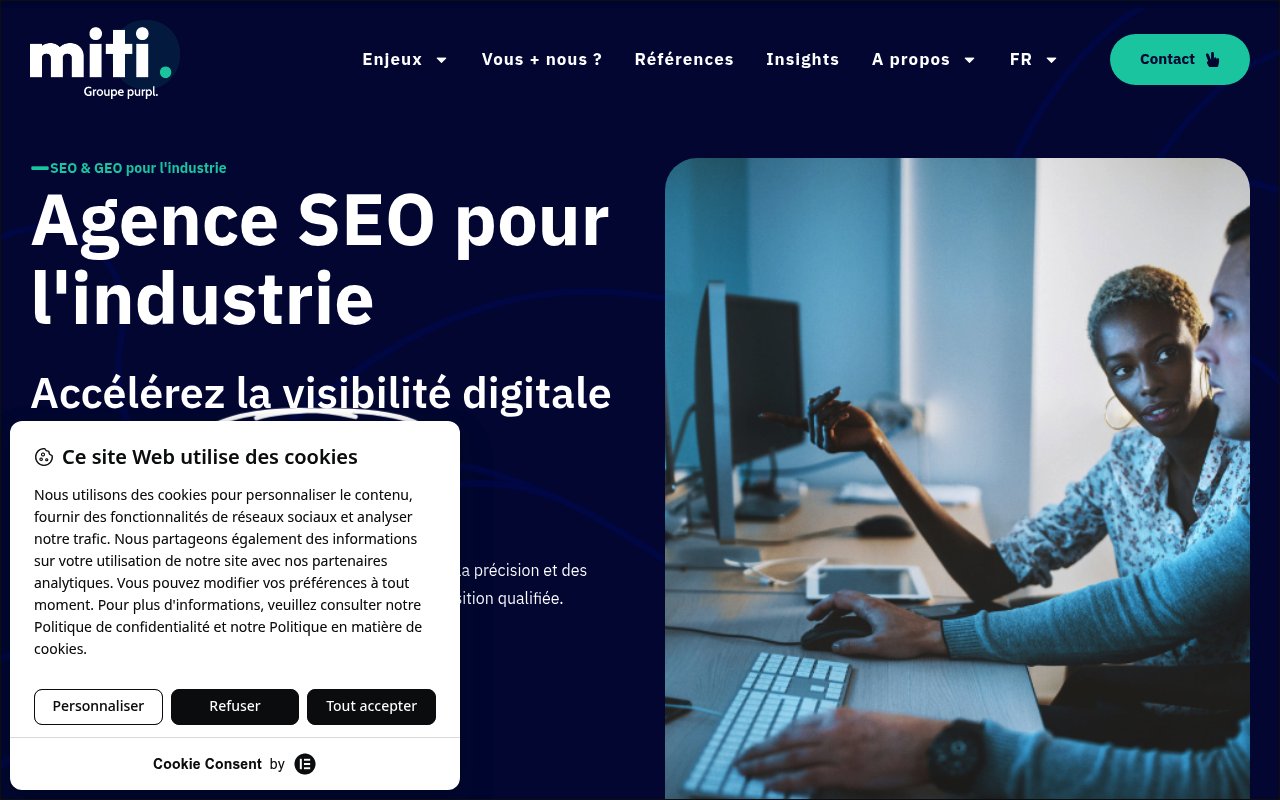 Apercu du site Miti