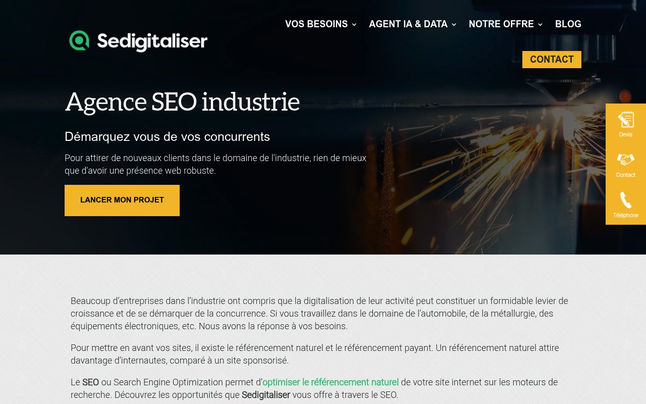 Apercu du site Sedigitaliser