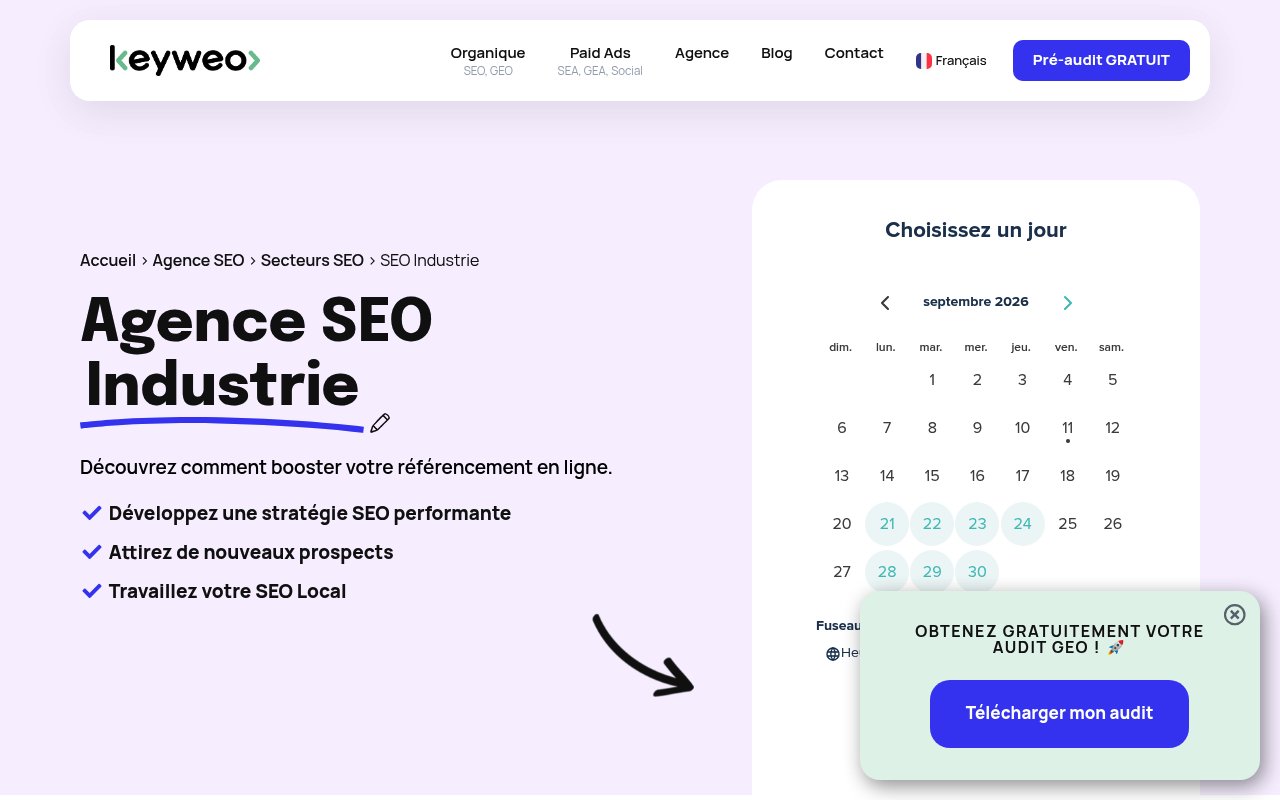Apercu du site Keyweo