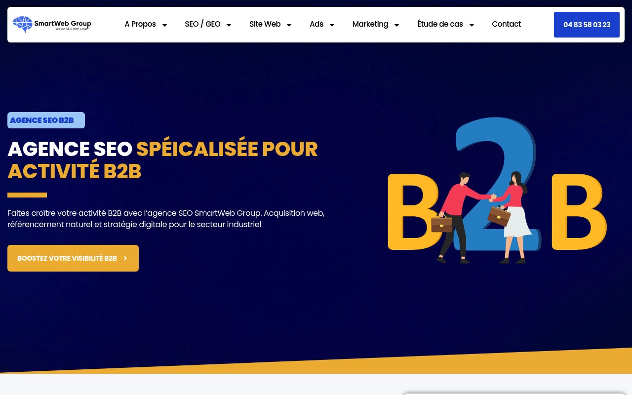 Apercu du site SmartWeb Group