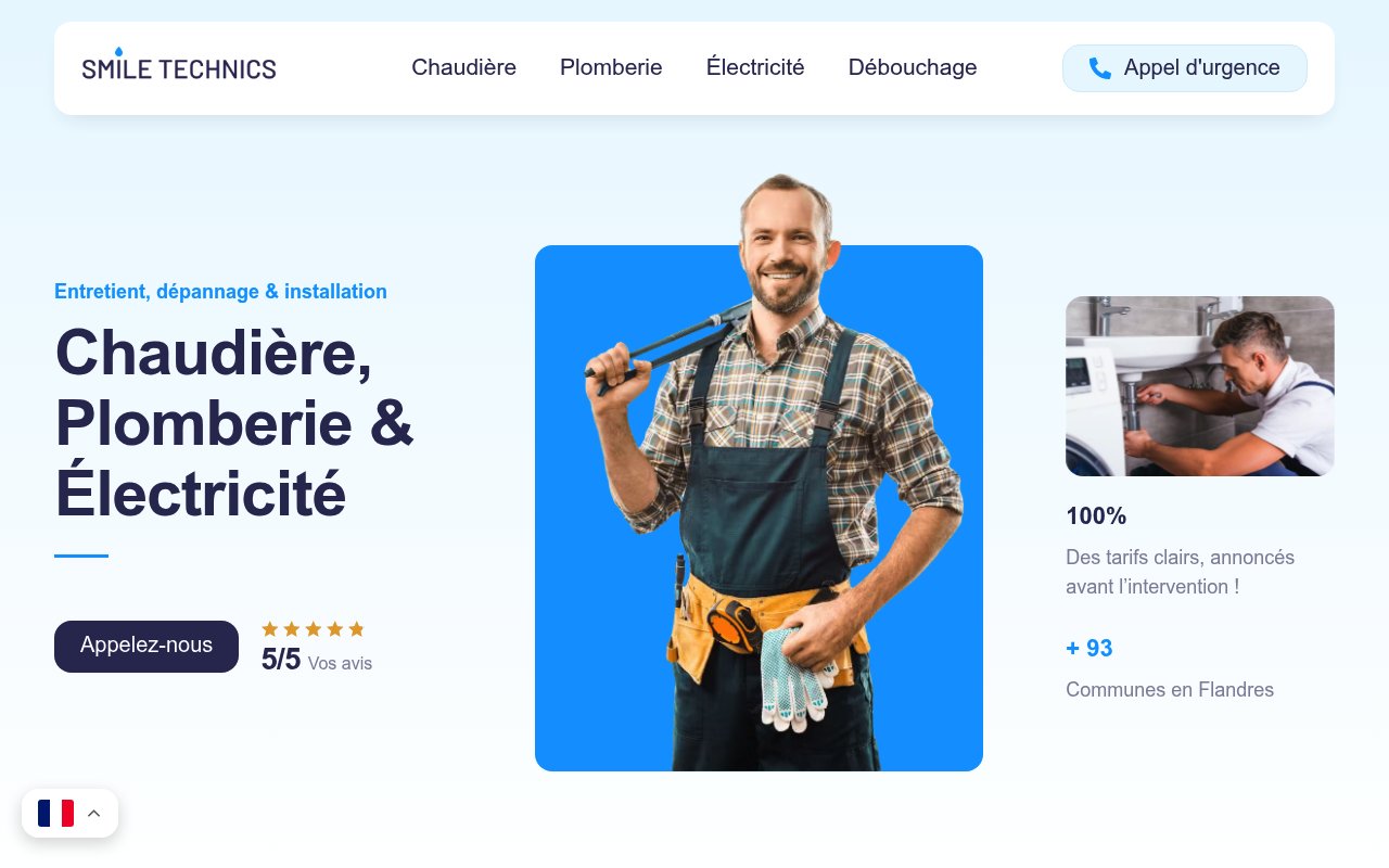 Apercu du site Smile Technics