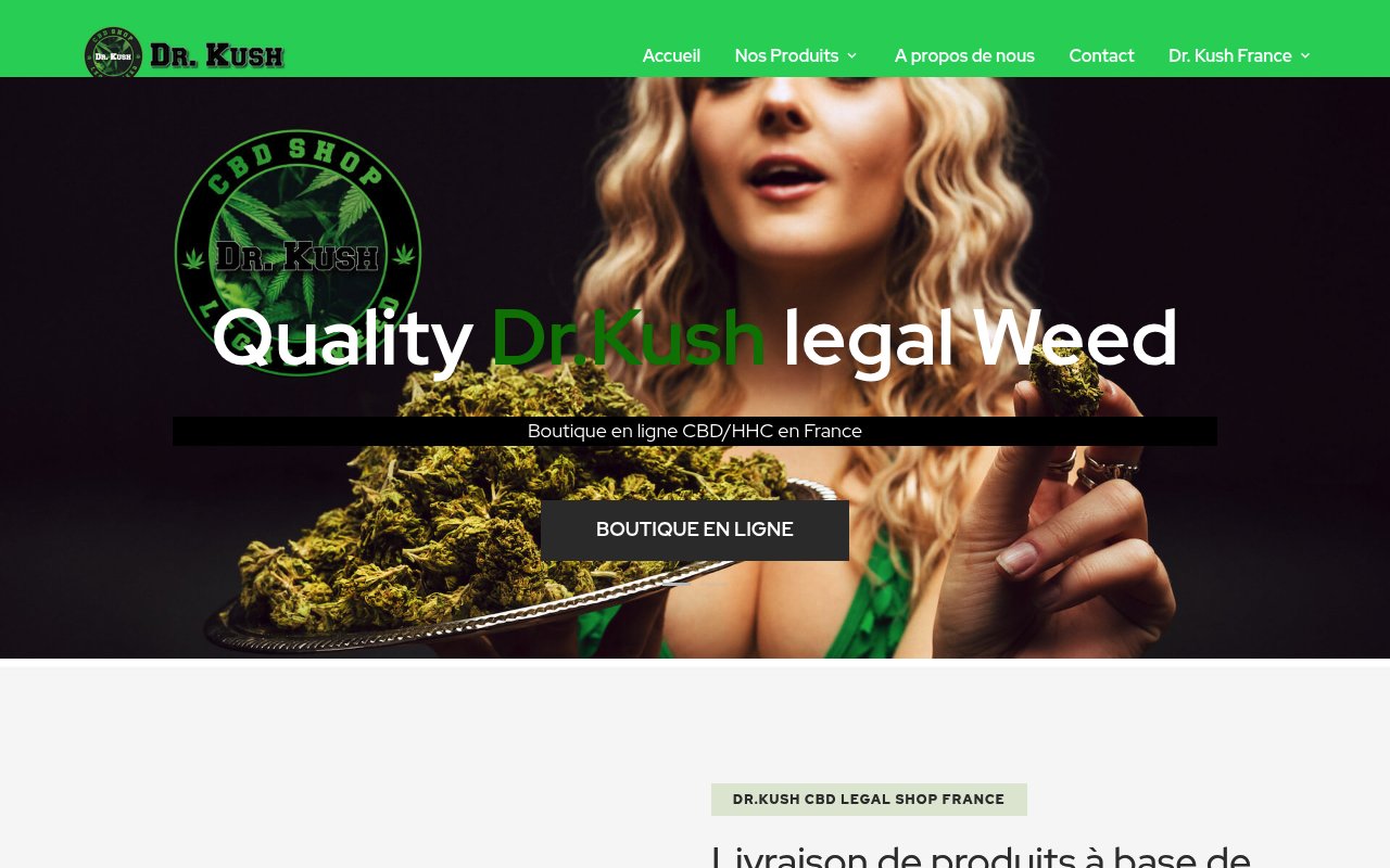 Apercu du site Dr. Kush
