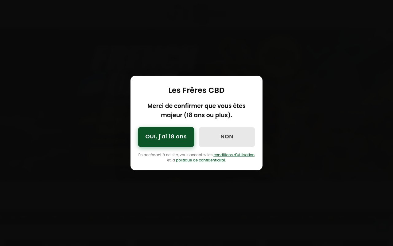 Apercu du site Les Frères CBD