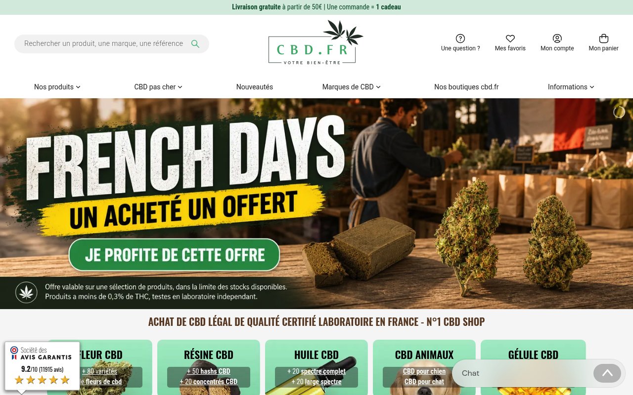 Apercu du site CBD.fr