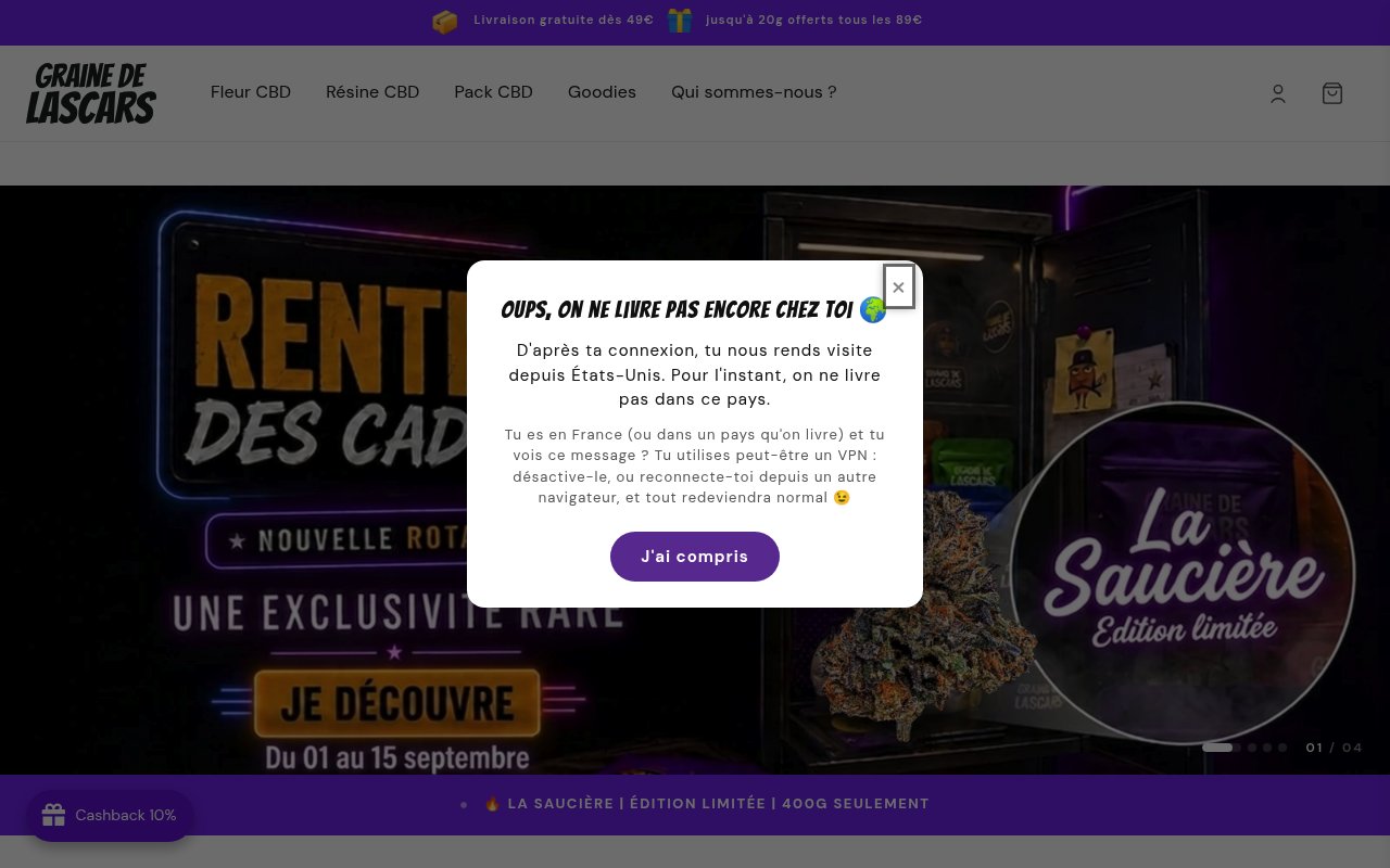 Apercu du site Graine de Lascars