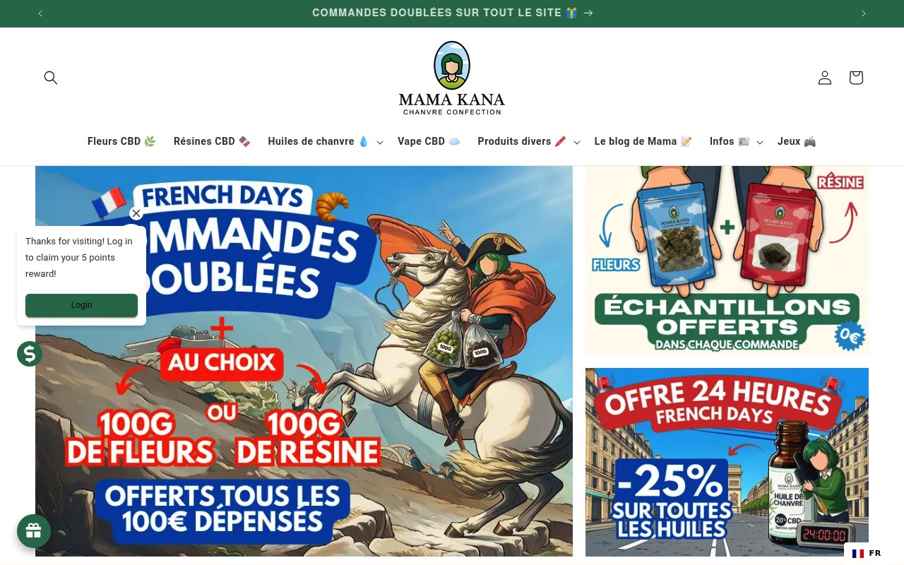 Apercu du site Mama Kana