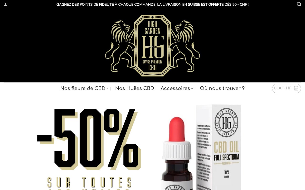 Apercu du site High Garden