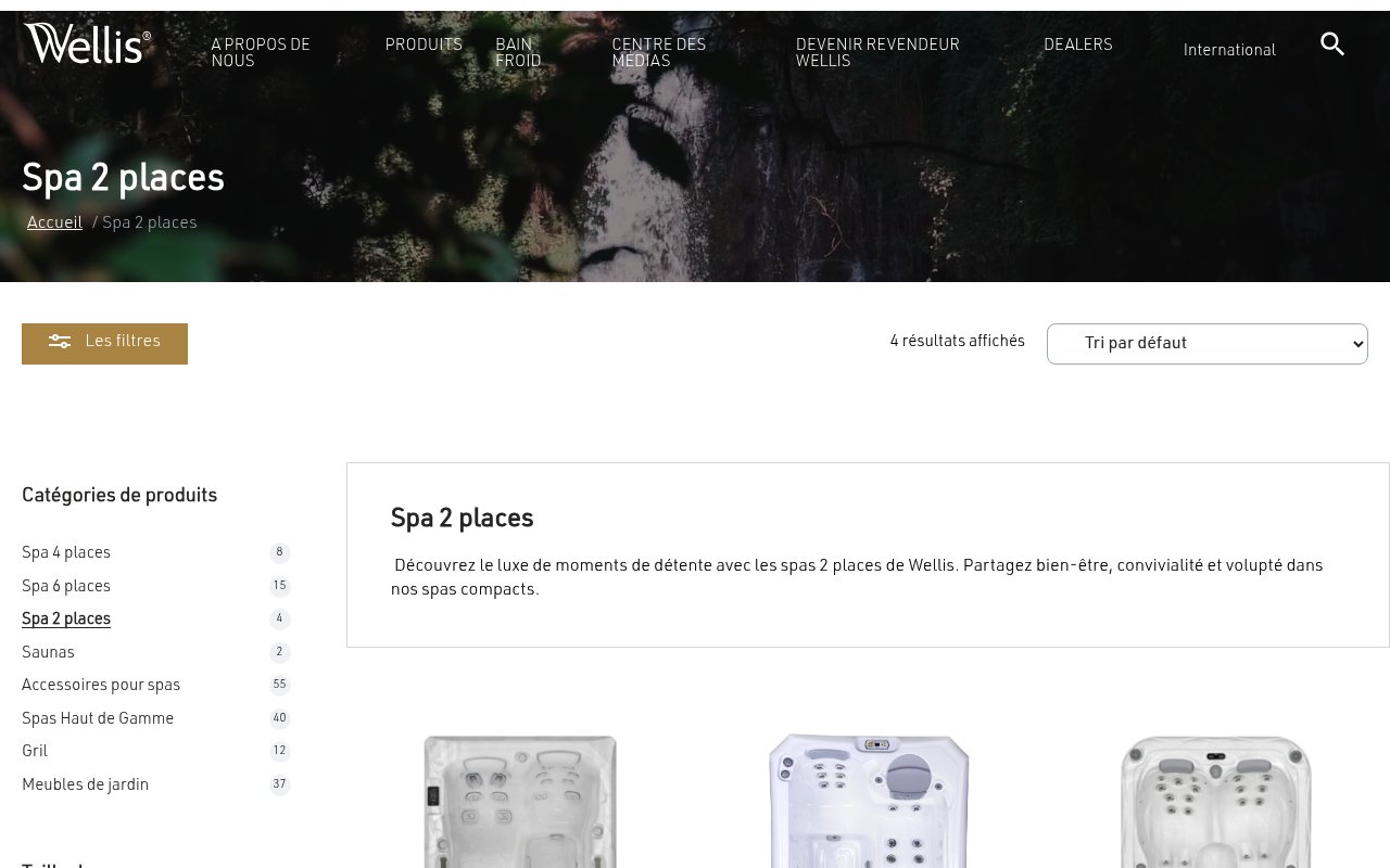 Aperçu du site Wellis – Spa 2 places