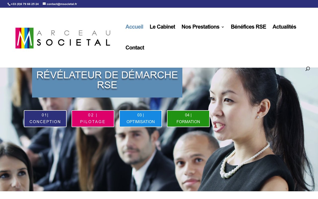 Apercu du site Marceau Sociétal