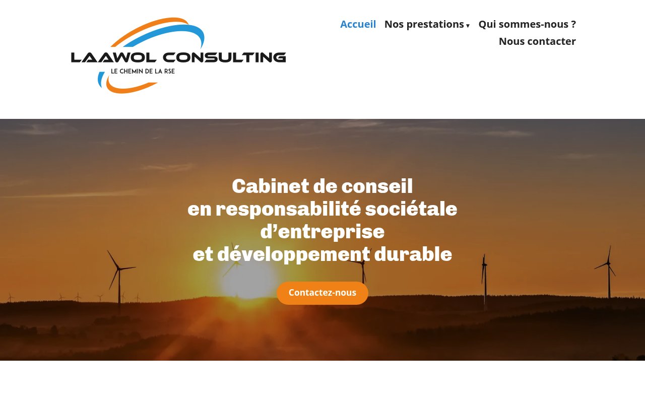 Apercu du site Laawol Consulting
